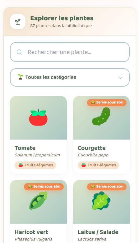 Bibliothèque de plantes